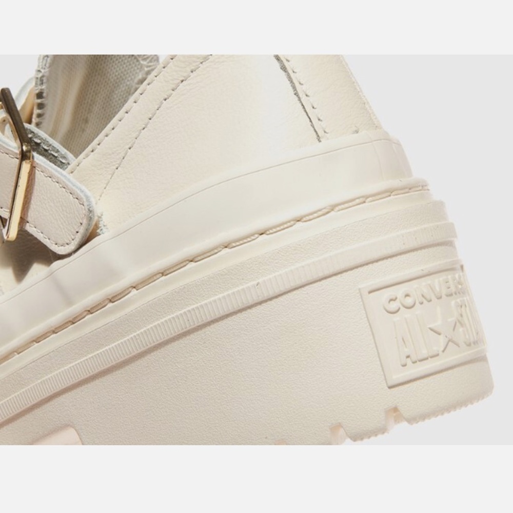 Converse • Cream Triple-Buckle Platform Loafer - Picture 9 of 16